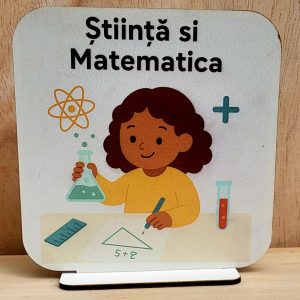 Plăcuțe din lemn vesele pentru centrele de interes