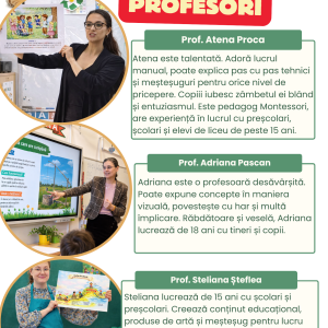 Ateliere creative pentru școli și grădinițe în București – Profesori specializați în lucru manual și dezvoltare personală
