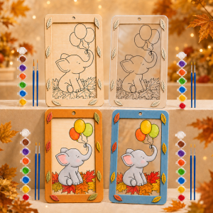 Atelier educativ - Pictură pe lemn sau plexiglas (Toamna) – Tablou personalizat | Tematică și proiect didactic la cerere