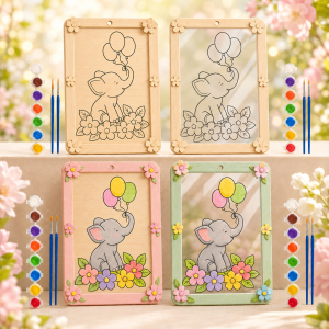 Atelier educativ - Pictură pe lemn sau plexiglas (Primăvara) – Tablou personalizat | Tematică și proiect didactic la cerere